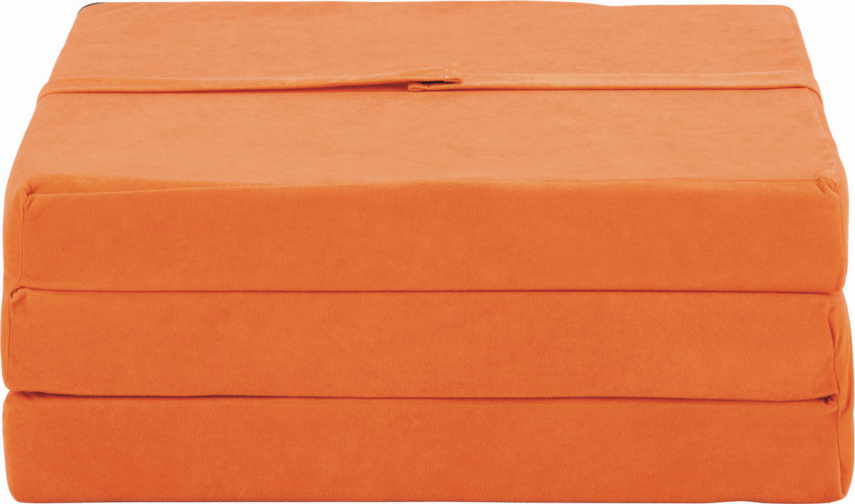 SKLADACÍ MATRAC, 65/185 cm - oranžová, Basics, textil (65/185cm) - Carryhome