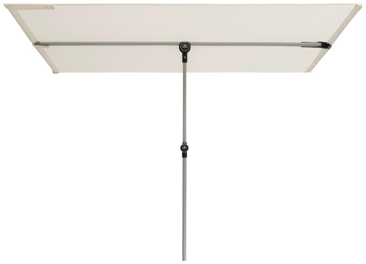 SENČNIK - barve aluminija/naravne barve, Design, kovina/tekstil (180/130cm) - Doppler
