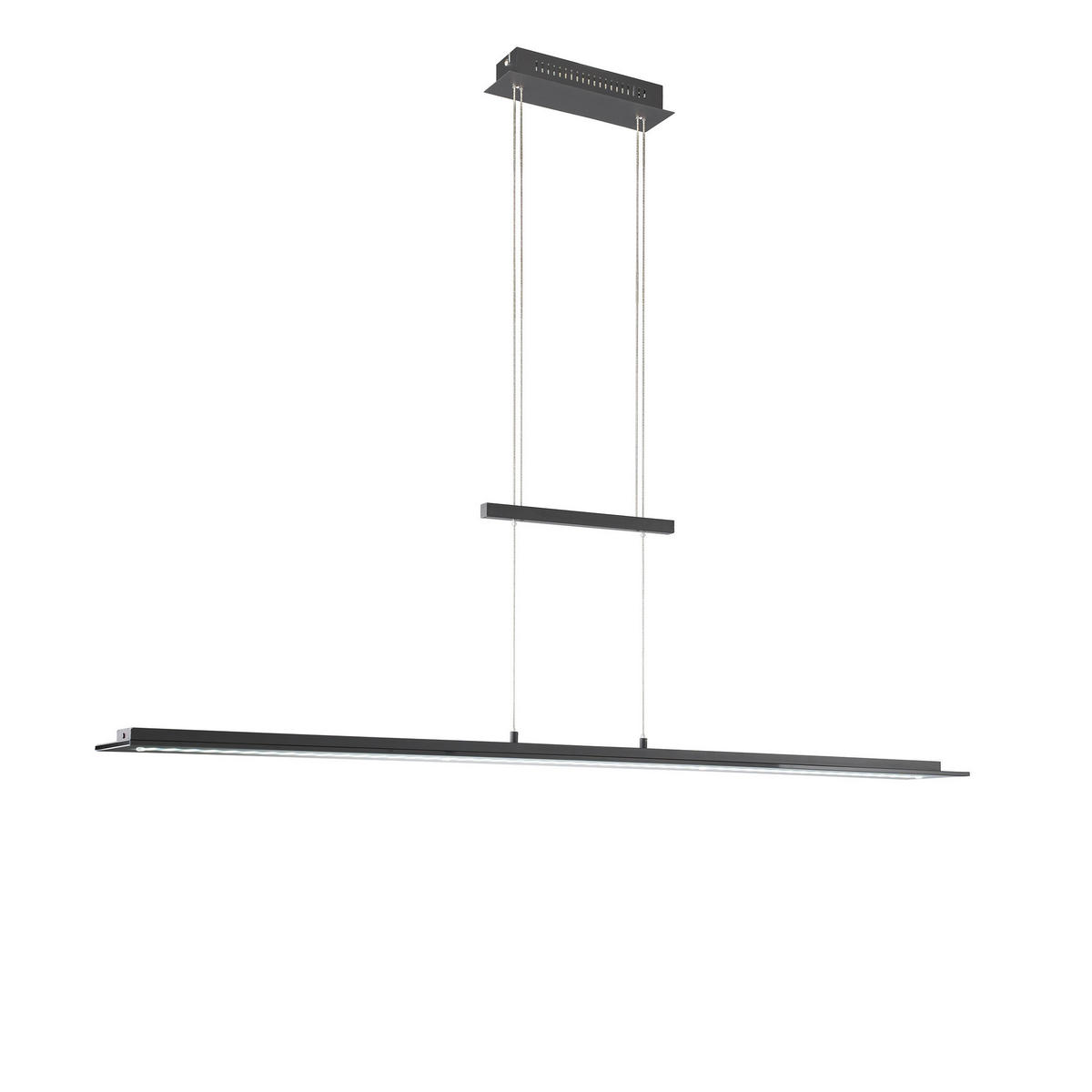 LED-HÄNGLAMPA Bill 145/16/100-150 cm  - svart, Basics, metall/glas (145/16/100-150cm) - Fischer & Honsel