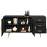 KOMODA SIDEBOARD - černá/barvy zlata, Trend, kov/dřevo (160/80/42,5cm) - Landscape KOMODA SIDEBOARD - černá/barvy zlata, Trend, kov/dřevo (160/80/42,5cm) - Landscape