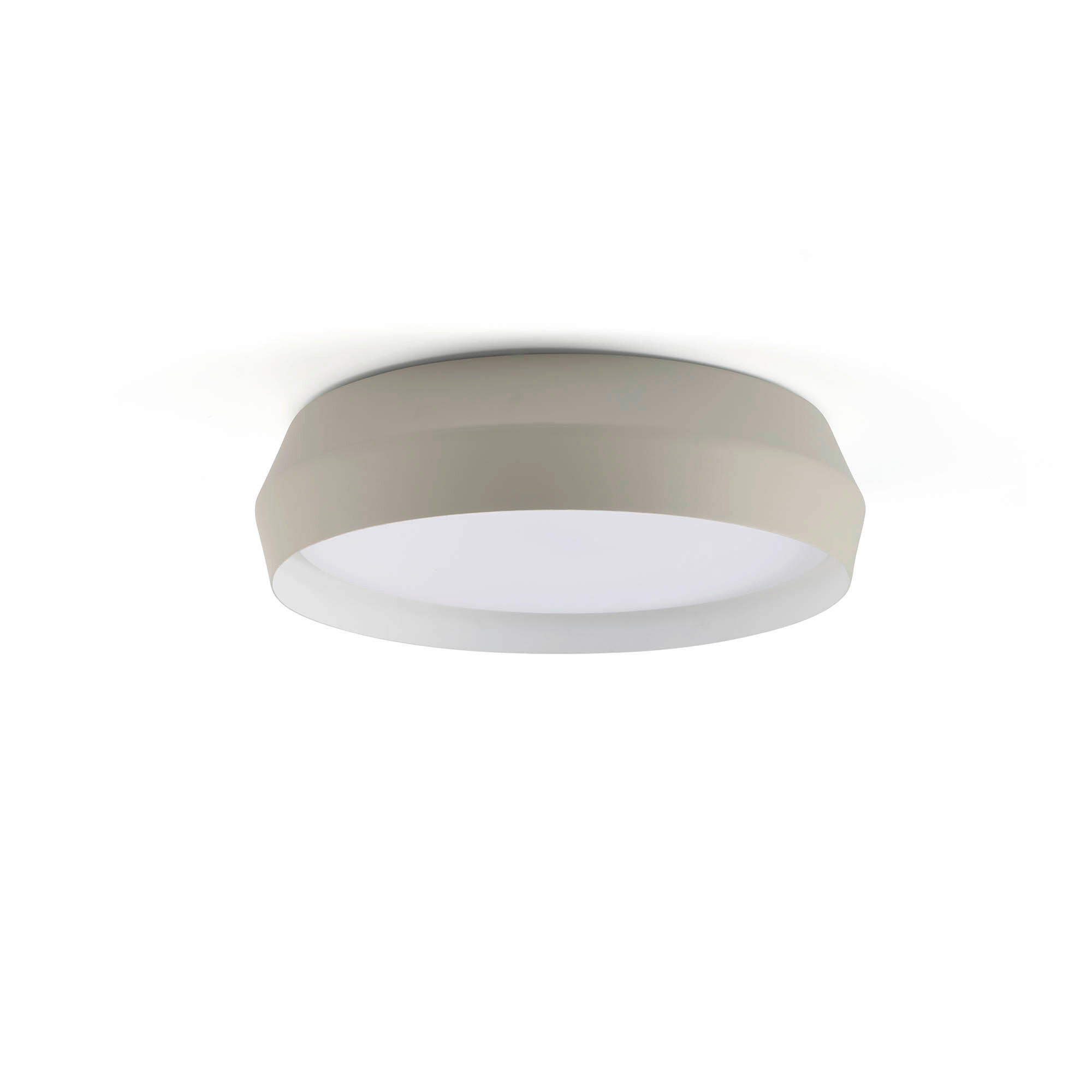 Faro Barcelona Led-Wandleuchte Hellgrau 35x9.3x35 cm