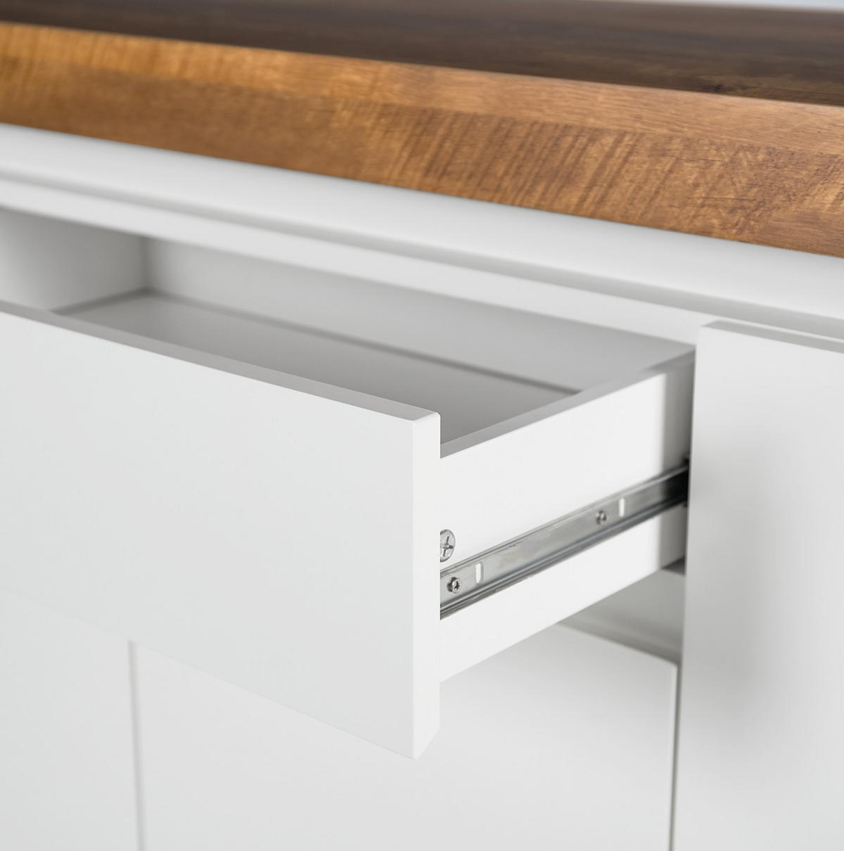 SIDEBOARD  in 150/80/40 cm  - Eichefarben/Weiß, Design, Holzwerkstoff (150/80/40cm) - Livetastic