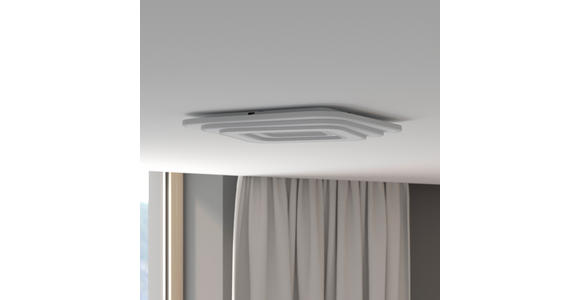 LED-DECKENLEUCHTE 53/53/5,5 cm   - Weiß, Design, Kunststoff/Metall (53/53/5,5cm) - Novel