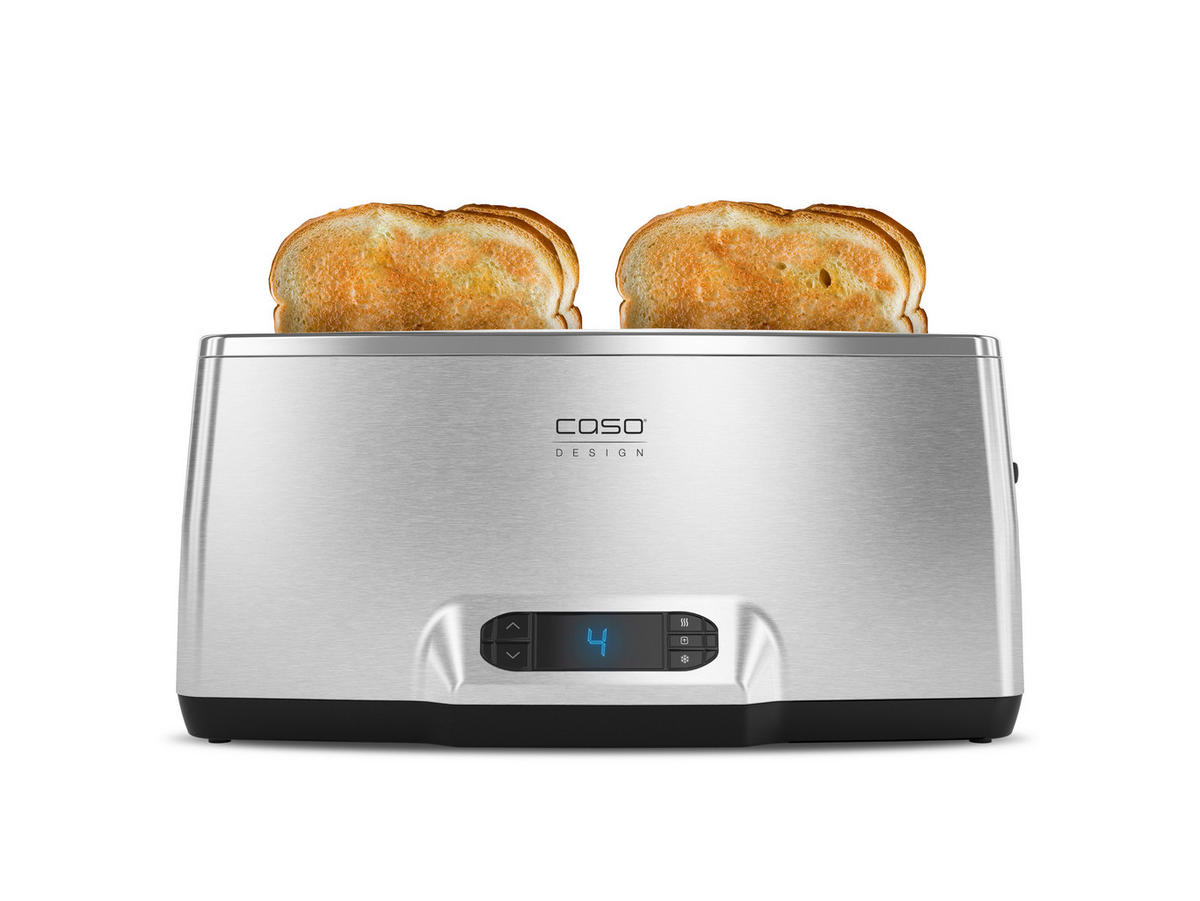 TOASTER  - Chromfarben/Schwarz, Basics, Kunststoff/Metall (42/20/20cm) - CASO Design