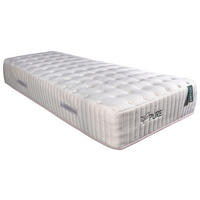 TASCHENFEDERKERNMATRATZE LIME PURE MIT LATEX 90/200 cm Höhe ca. 30 cm  - Weiß, Basics, Textil (90/200cm) - Linea Natura