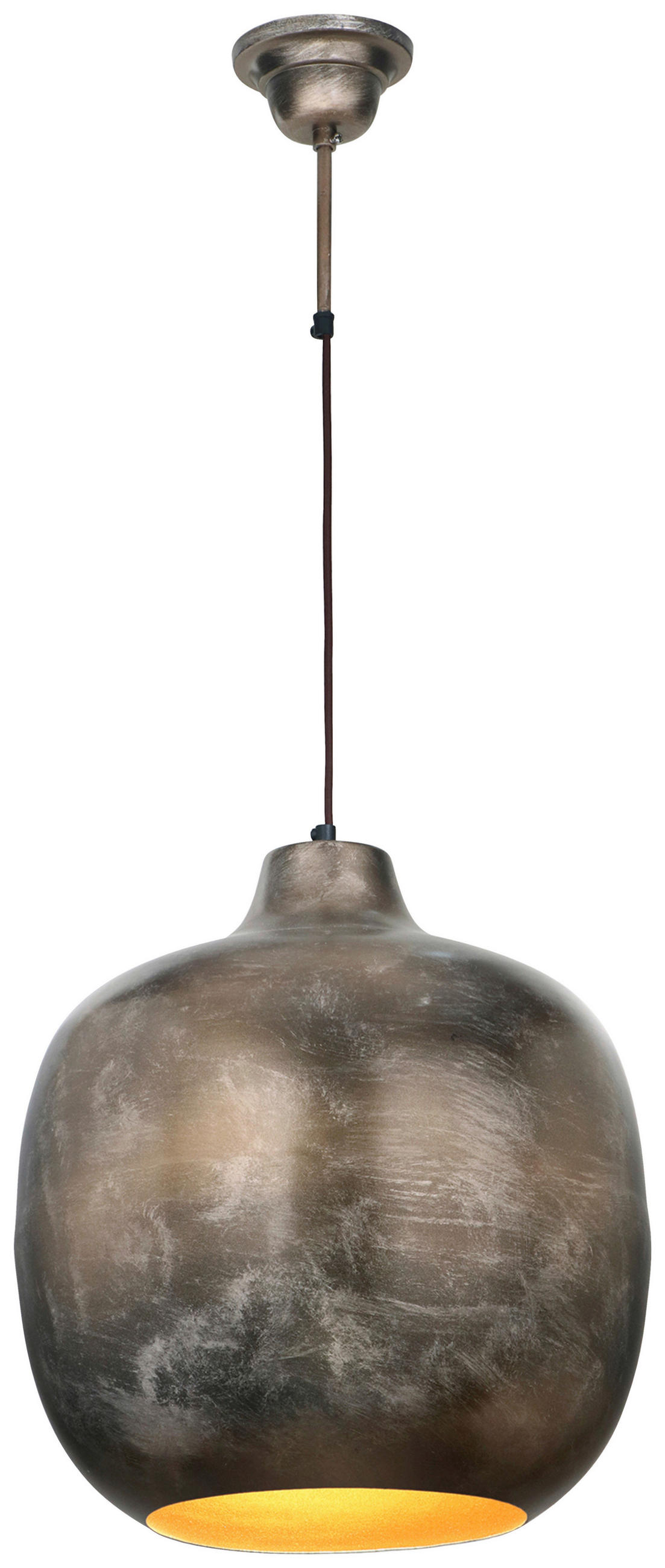 ZÁVĚSNÉ SVÍTIDLO,  40,5/40,5/43 cm - bronzová, Basics, kov (40,5/40,5/43cm) - MID.YOU