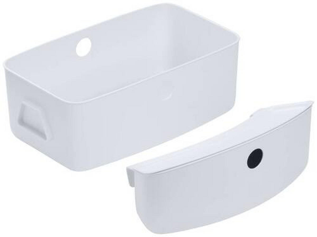 AUFBEWAHRUNGSBOX 2er SET ALPHA +  - Weiß, Basics, Kunststoff (26/16/47cm) - Hauck
