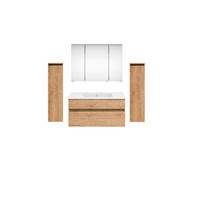 BADEZIMMER  in 150 cm  - Eichefarben/Weiß, KONVENTIONELL, Keramik/Holzwerkstoff (150cm) - Puris