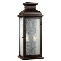 VÄGGLAMPA UTOMHUS - kopparfärgad, Klassisk, metall/glas (17,8/15,5/46cm) - Elstead Lighting