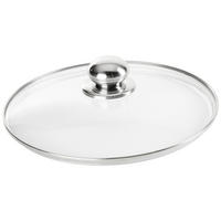POKLOPAC ZA ŠERPU  24 cm   - prozirna/boja nerđajućeg čelika, Osnovno, staklo/metal (24cm) - Homeware Profession.