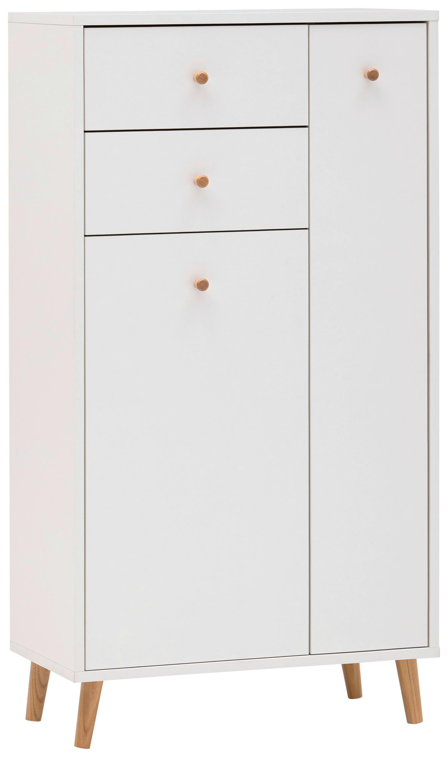 HIGHBOARD  60,2/113,4/33,05 cm 2 Schublade(n)  - Weiß, Design, Holz/Holzwerkstoff (60,2/113,4/33,05cm) - MID.YOU