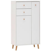 HIGHBOARD  60,2/113,4/33,05 cm 2 Schublade(n)  - Weiß, Design, Holz/Holzwerkstoff (60,2/113,4/33,05cm) - MID.YOU