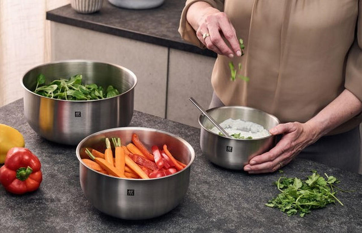 Prep, 3-pack - stålfärgad, metall (17,21,25cm) - Zwilling