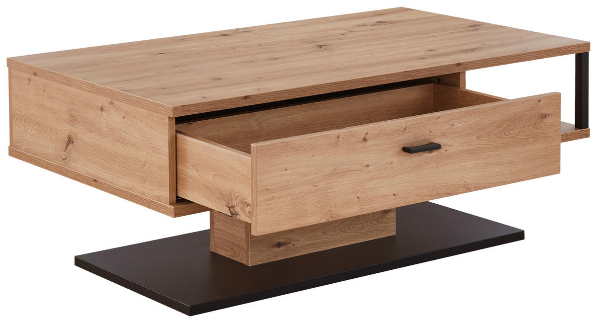 COUCHTISCH in Holzwerkstoff 110/65/45 cm  - Anthrazit/Schwarz, Konventionell, Holzwerkstoff/Metall (110/65/45cm) - Cantus