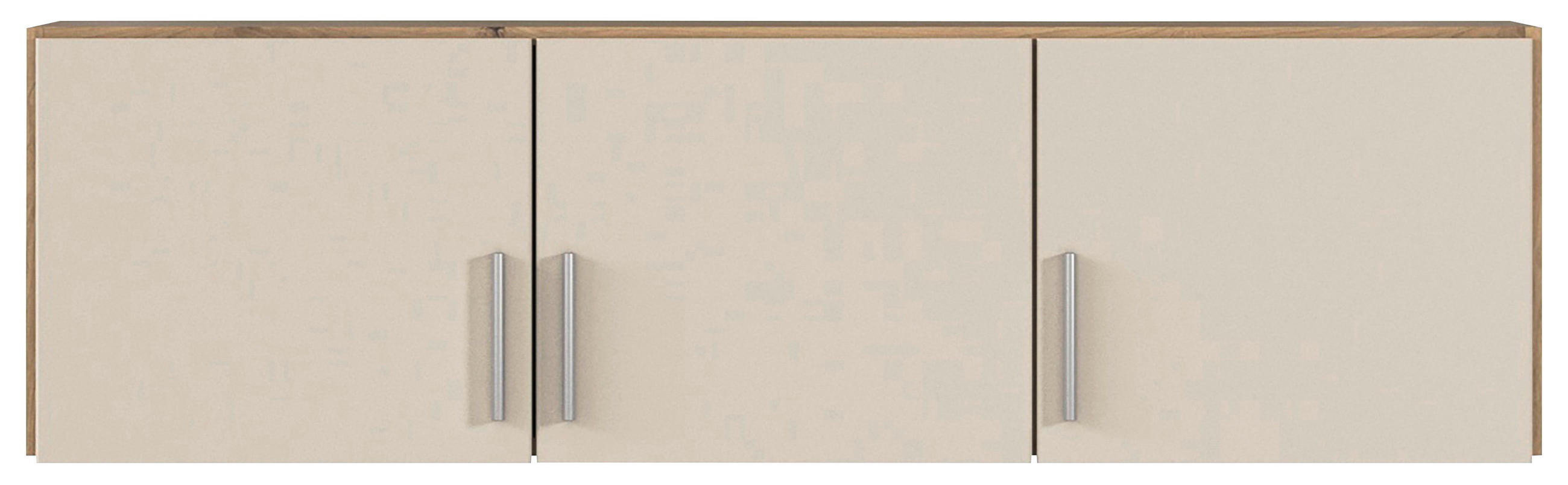 NASTAVEK ZA OMARO - barve aluminija, Moderno, umetna masa/leseni material (136/39/54cm) - Carryhome