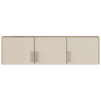 NASTAVEK ZA OMARO - barve aluminija, Moderno, umetna masa/leseni material (136/39/54cm) - Carryhome