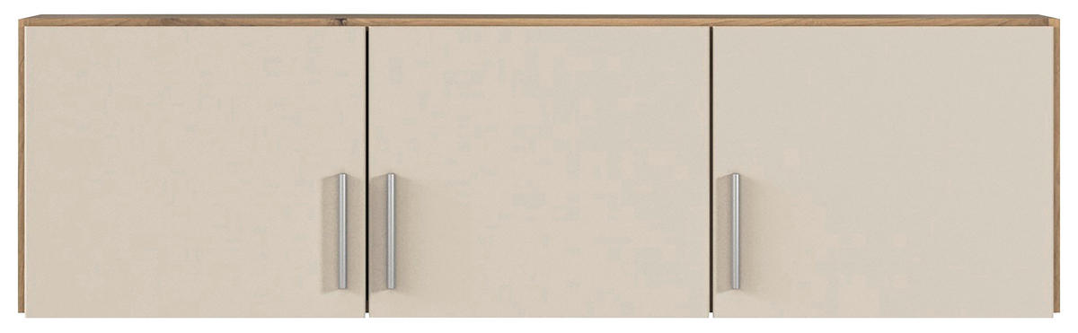 NASTAVEK ZA OMARO - barve aluminija, Moderno, umetna masa/leseni material (136/39/54cm) - Carryhome