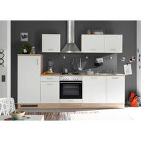 KÜCHENBLOCK 280 cm   in Weiß, Eichefarben  - Eichefarben/Weiß, Basics, Holzwerkstoff (280cm) - Respekta