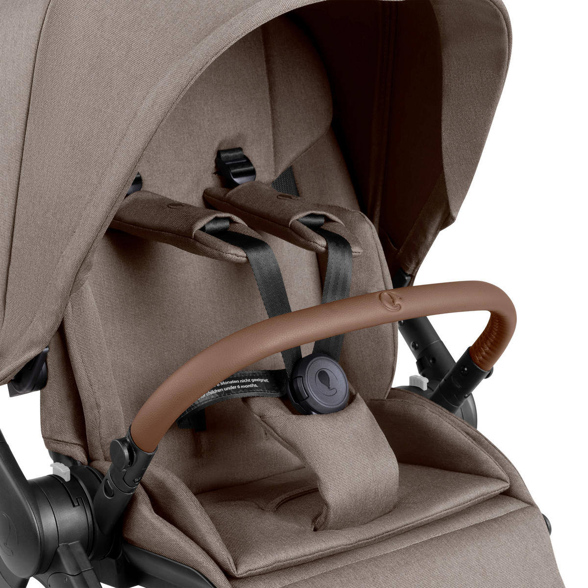 KINDERWAGENSET City Life 3in1 Set Calla  - Schwarz/Cappuccino, Basics, Textil/Metall (82/52/107.5cm) - ABC Design