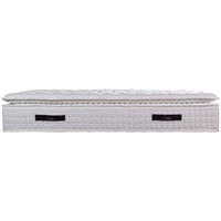 TASCHENFEDERKERNMATRATZE SOHO PILLOW TOP 90/200 cm Höhe ca. 32 cm 7 -Zonen - Weiß, Basics, Textil (90/200cm) - Livetastic