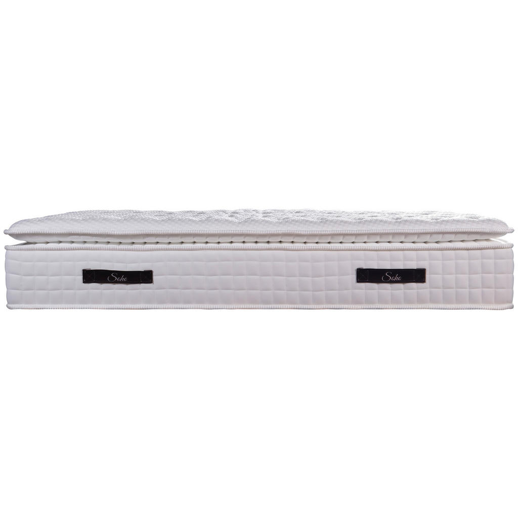 Thumbnail - Livetastic Taschenfederkernmatratze Soho Pillow Top, Weiß, Textil, H3, Füllung: Polyester, 90x200 cm, Oeko-Tex® Standard...