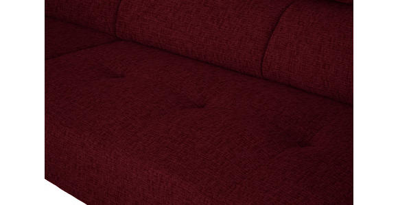 ECKSOFA in Chenille Rot 205/280 cm - Rot/Schwarz, Design, Textil/Metall (205/280cm) - Xora