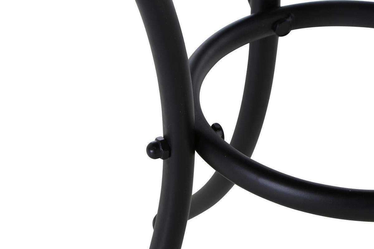 GARTENTISCH Metall, Keramik Schwarz rund  - Schwarz, KONVENTIONELL, Keramik/Metall (60/60/71cm) - Siena Garden