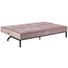 SCHLAFSOFA in Textil Rosa - Schwarz/Rosa, Trend, Textil/Metall (198/87/95cm) - Carryhome SCHLAFSOFA in Textil Rosa - Schwarz/Rosa, Trend, Textil/Metall (198/87/95cm) - Carryhome