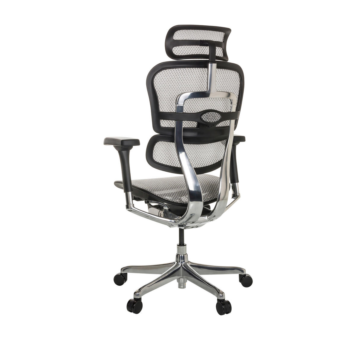 SNURRSTOL  i nät ljusgrå  - ljusgrå/silver, Basics, metall/textil (69/119-144/65cm) - MID.YOU