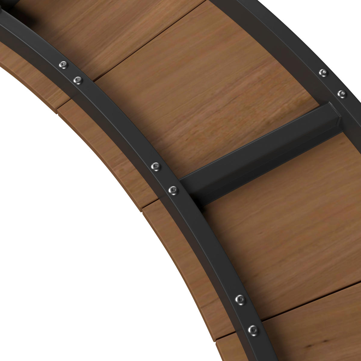 GARTENTISCHGRUPPE  - Anthrazit/Teakfarben, MODERN, Kunststoff/Metall (239/75cm) - Ambia Garden