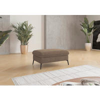 HOCKER Flachgewebe Hellbraun  - Hellbraun/Creme, KONVENTIONELL, Textil/Metall (104/47/69cm) - Sit & More