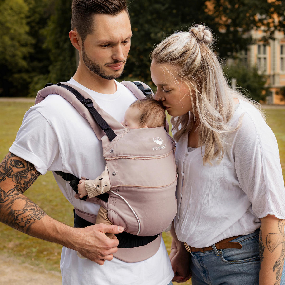 BABYTRAGE Manduca first  - Roségold, Basics, Textil (One-Sizenull) - Wickelkinder Manduca