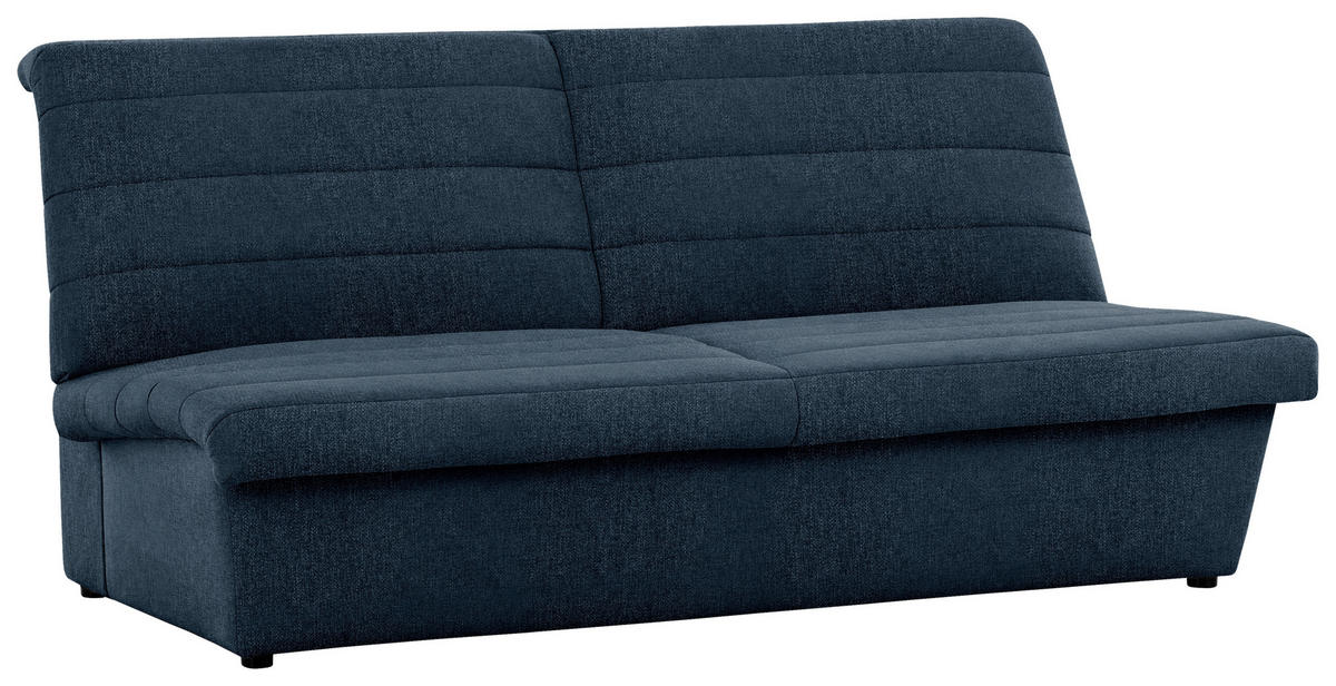 2-SITZER-SOFA Webstoff Dunkelblau  - Schwarz/Dunkelblau, Design, Kunststoff/Textil (185/92/103cm) - LOOKS by W.Joop