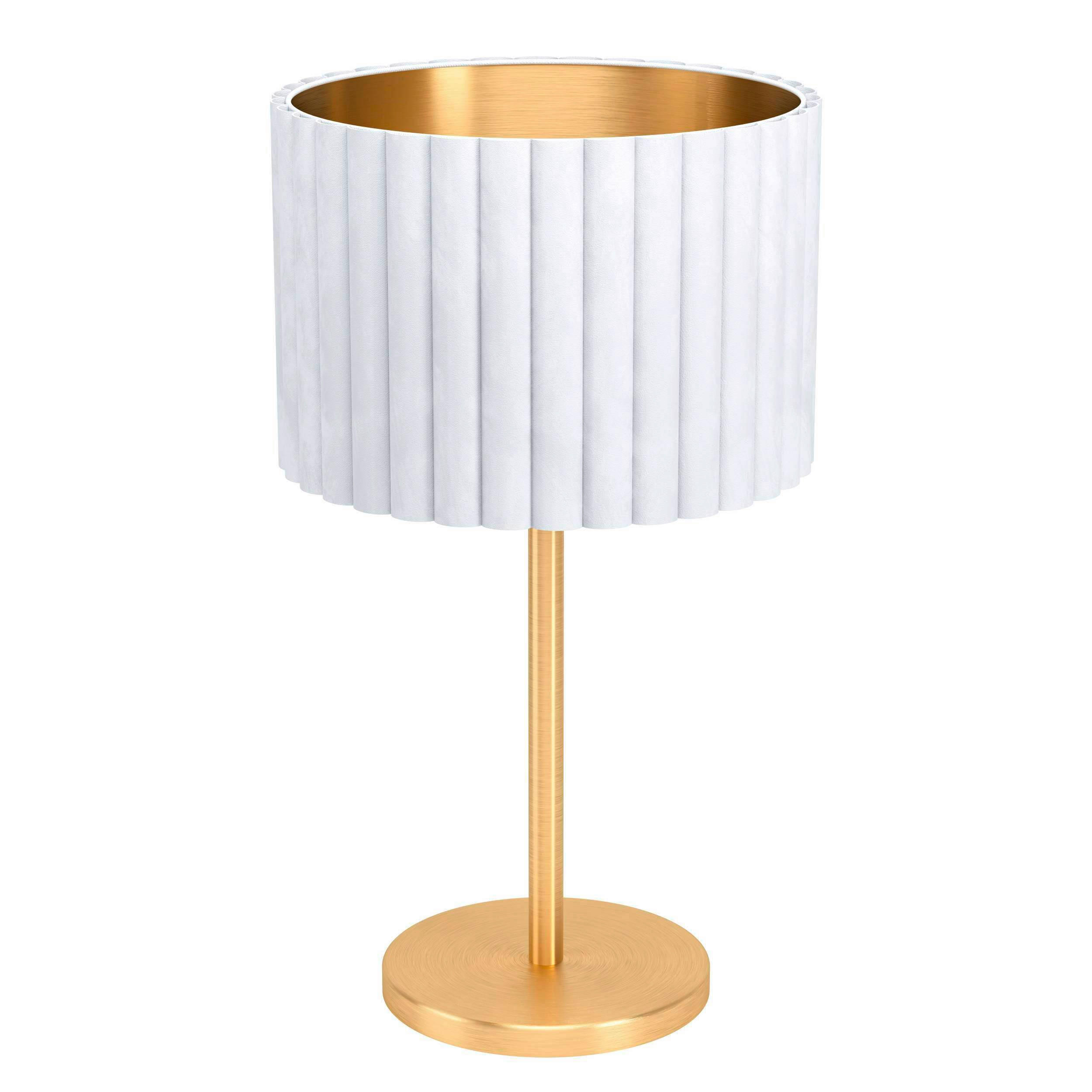BORDSLAMPA   - vit, Basics, metall/textil (52cm) - Eglo