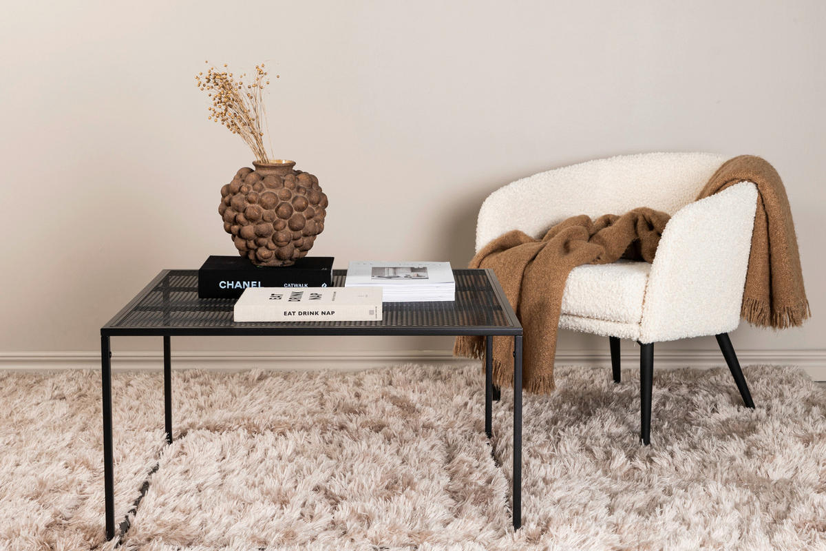 SOFFBORD i metall 80/80/45 cm  - svart, Design, metall (80/80/45cm) - Livetastic