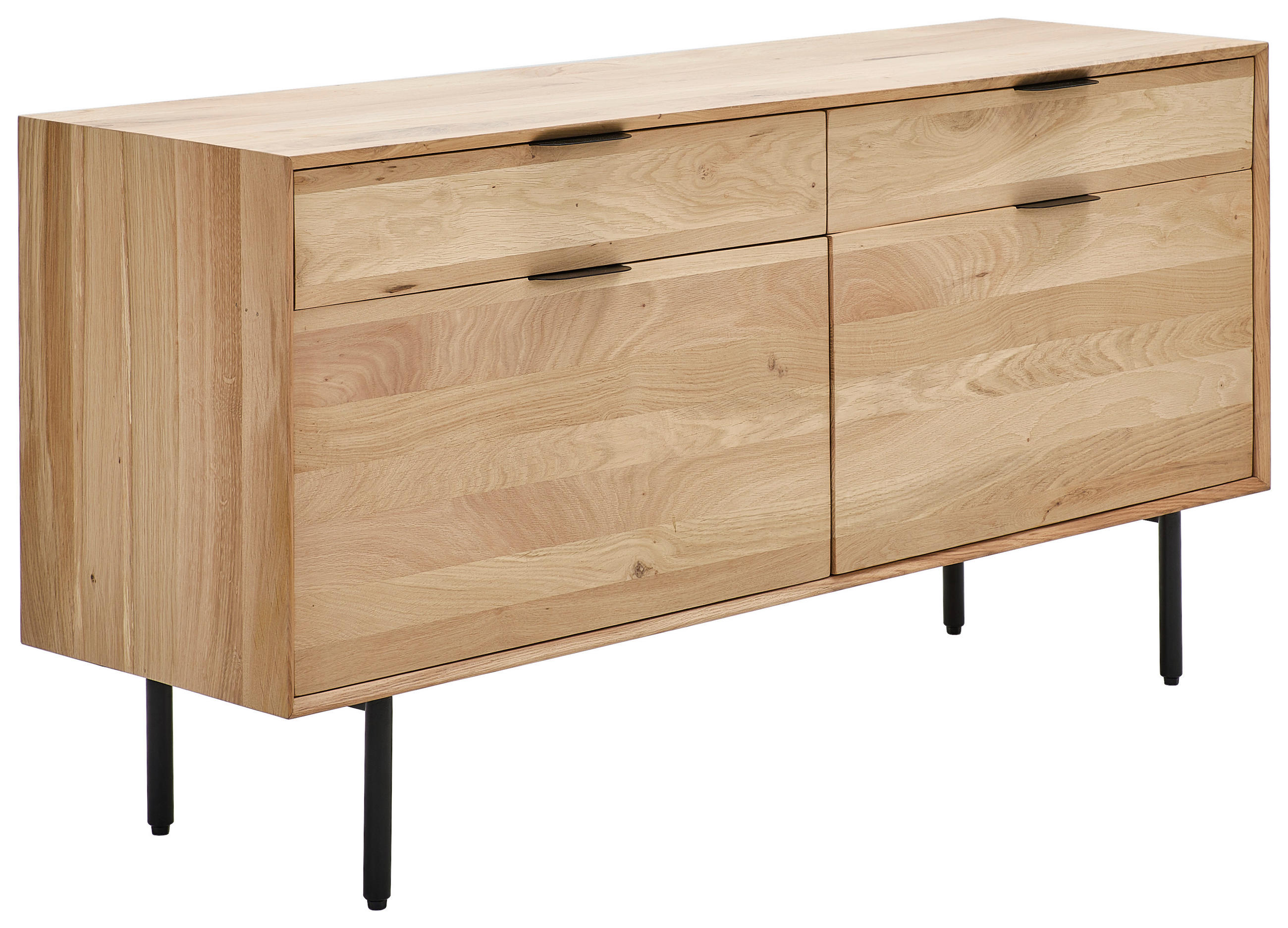 SIDEBOARD  in 140/70/40 cm  - Schwarz/Naturfarben, LIFESTYLE, Holz/Kunststoff (140/70/40cm) - Livetastic