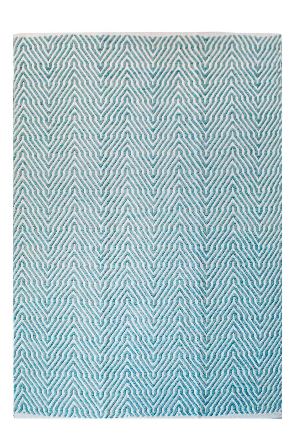 FLACHWEBETEPPICH 80/150 cm Türkis  - Türkis, KONVENTIONELL, Textil (80/150cm)