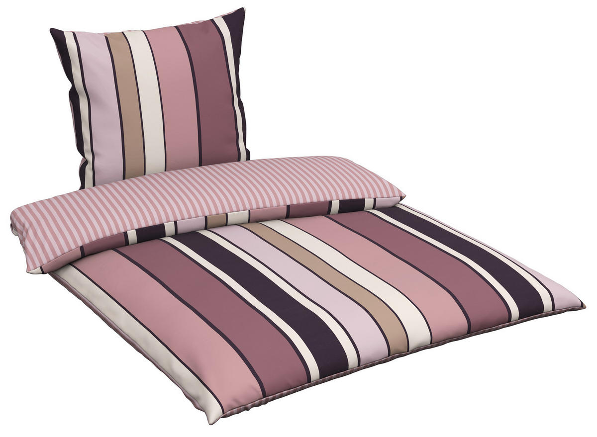 WENDEBETTWÄSCHE Flanell 200/200 cm  - Mauve, Textil (200/200cm) - Novel
