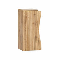UNTERSCHRANK 30/79/35 cm   - Eiche Wotan/Silberfarben, Natur, Holzwerkstoff/Kunststoff (30/79/35cm) - Xora