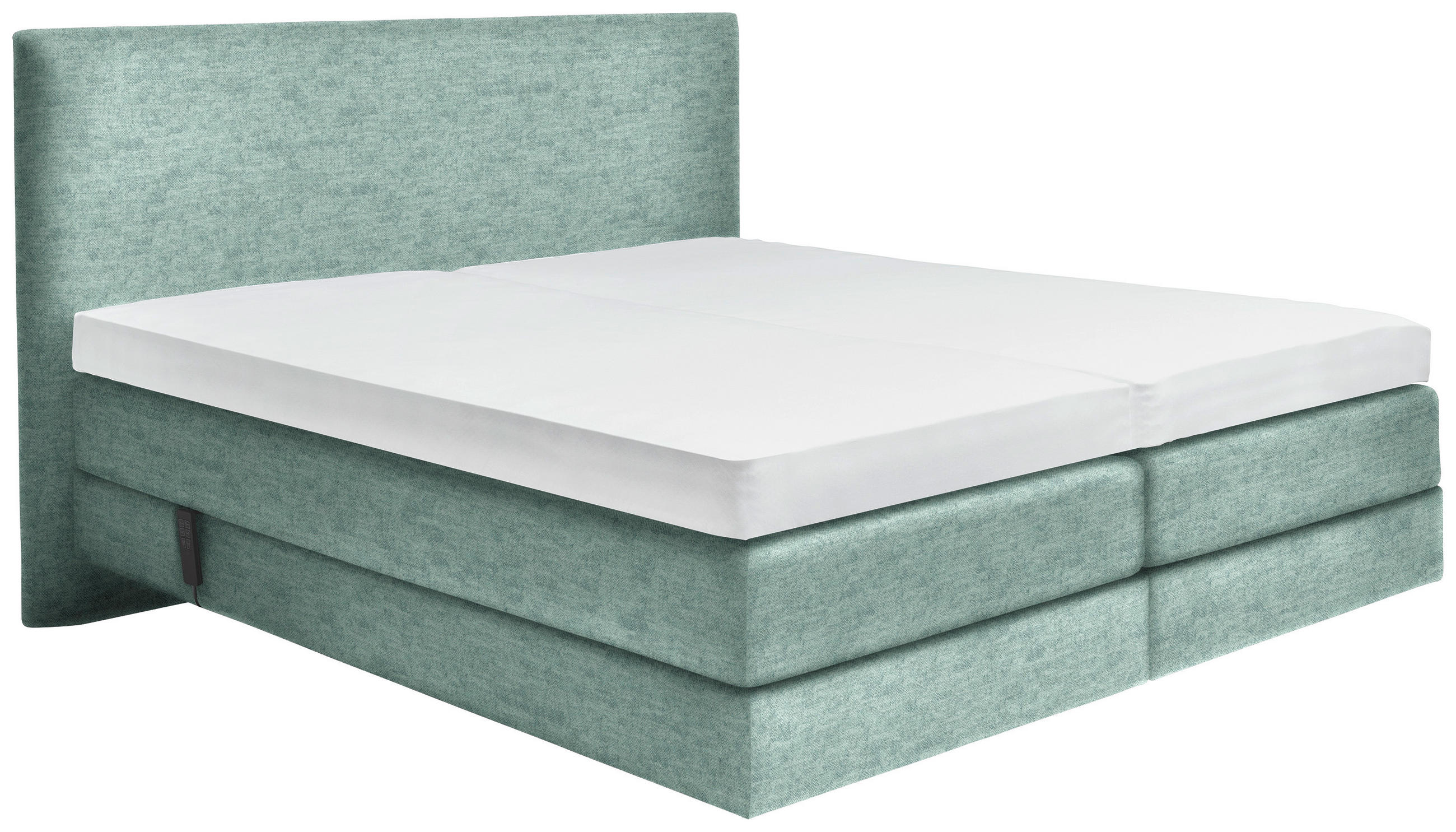 BOXSPRINGBETT 160/200 cm  in Türkis  - Türkis, KONVENTIONELL, Holz/Textil (160/200cm) - Dieter Knoll