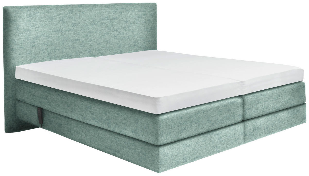 BOXSPRINGBETT 180/200 cm  in Türkis  - Türkis, Konventionell, Holz/Textil (180/200cm) - Dieter Knoll