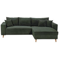 Freisteller von Livetastic ECKSOFA Dunkelgrün Cord.