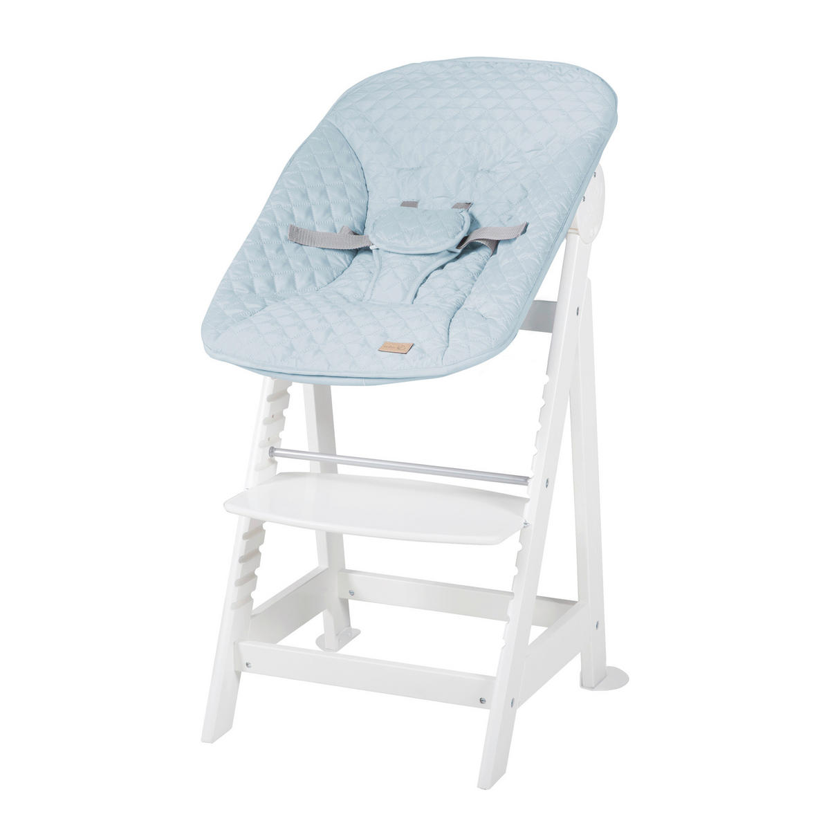 HOCHSTUHL roba Style Born Up Weiß, Hellblau  - Weiß/Hellblau, Basics, Holzwerkstoff/Textil (52/94/66,5cm) - Roba