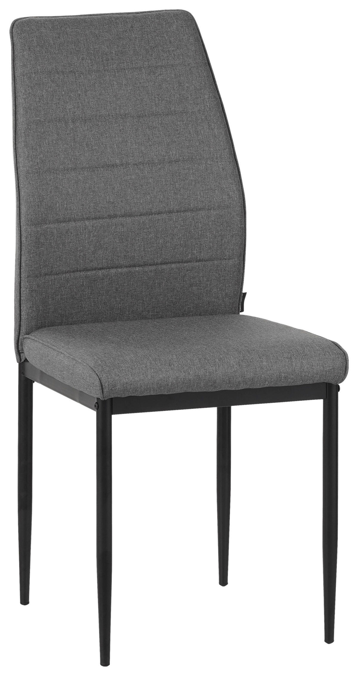 STOLIČKA, 43,5/96/58 cm - čierna/svetlosivá, Modern, kov/textil (43,5/96/58cm) - Carryhome
