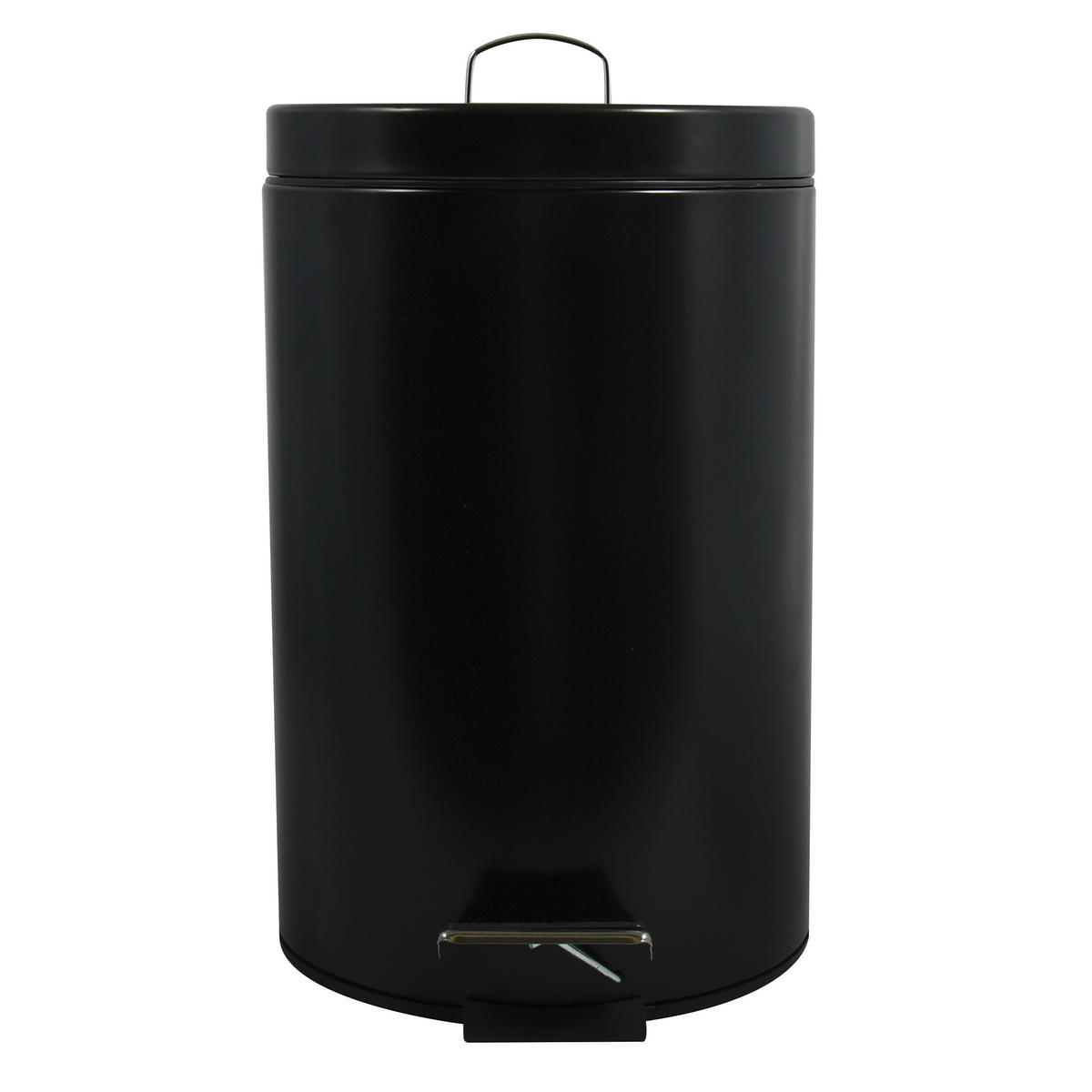 TRETEIMER STEEL 12 L  - Schwarz, Basics, Kunststoff/Metall (25.1/39.4/25.1cm) - Spirella