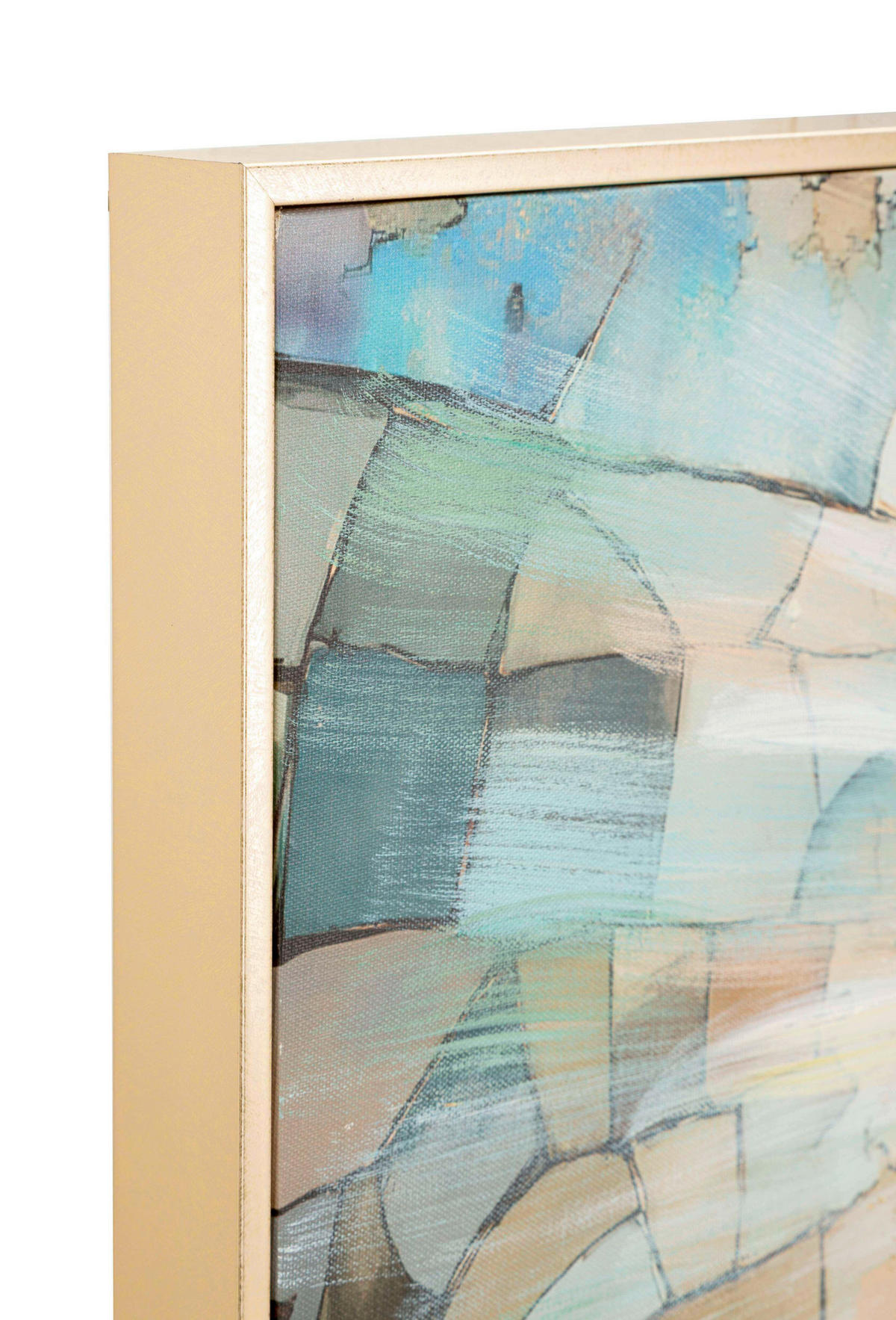 LEINWANDBILD  - Goldfarben, Basics, Holz/Kunststoff (122/82/4cm)