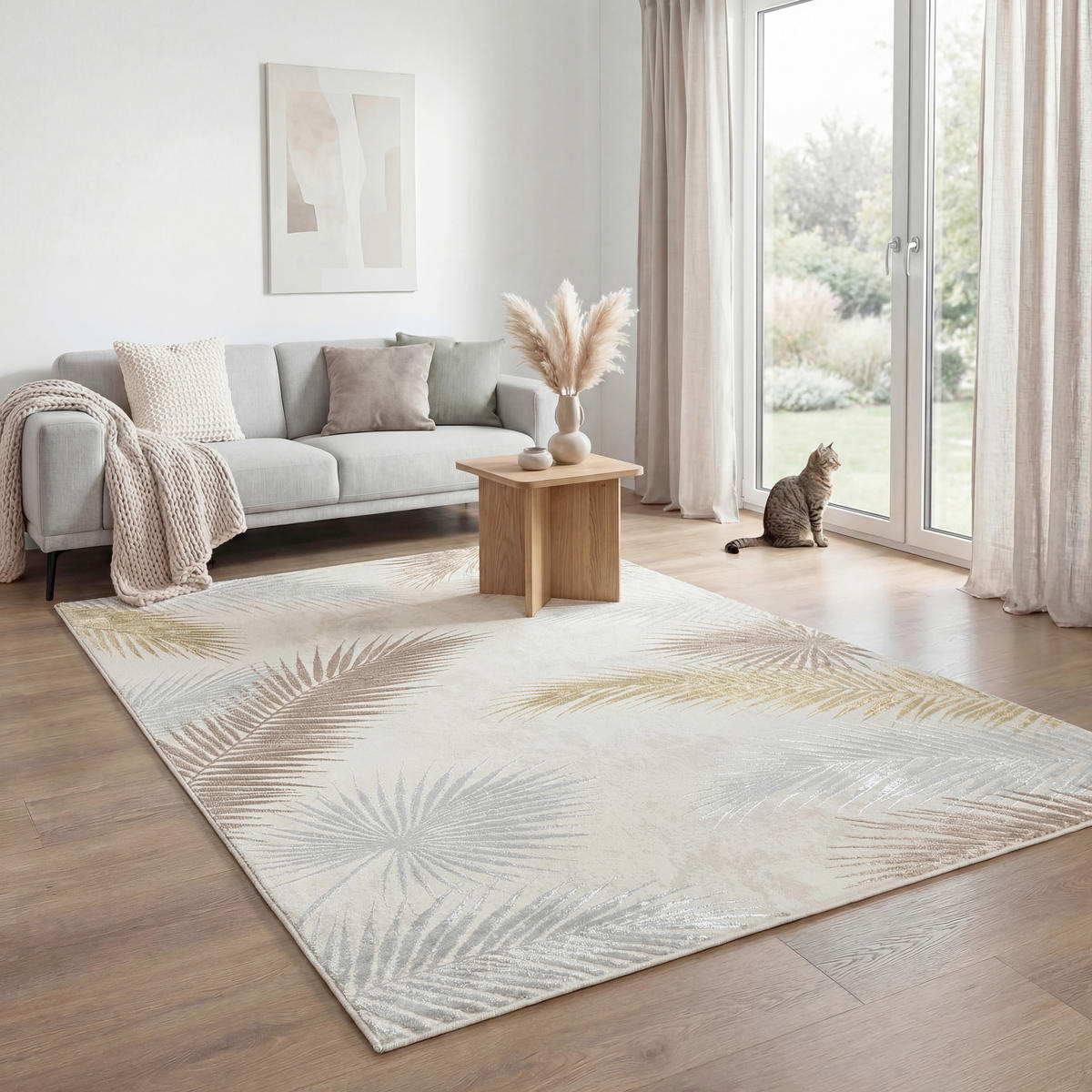 WEBTEPPICH  Wohnzimmer 140/200 cm Creation Creme rechteckig  - Creme, Basics, Textil (140/200cm) - Novel