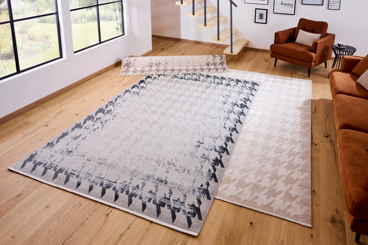 TKANÝ KOBEREC, 120/180 cm, šedá - šedá, Design, textil (120/180cm) - Dieter Knoll