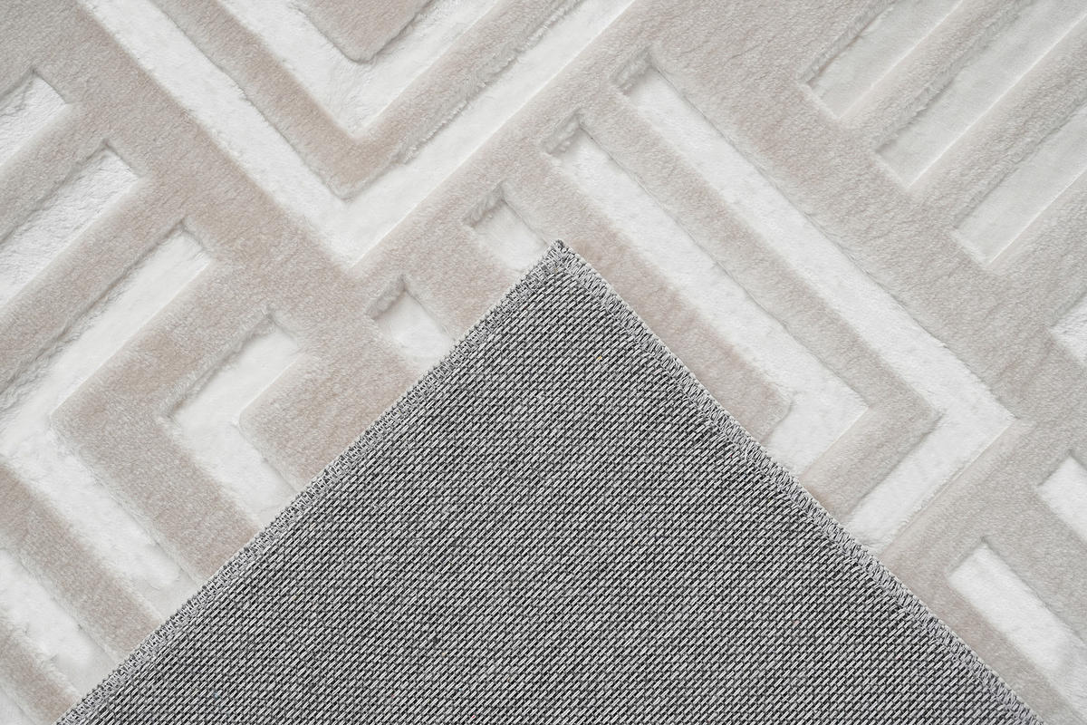 RAVNO TKANA PREPROGA  Calma     120/160 cm    tkano  bež  - bež, Basics, tekstil (120/160cm) - Kayoom