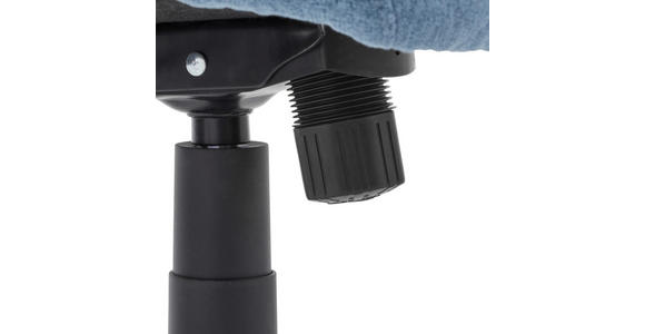 DREHSTUHL Webstoff Blau  - Blau/Schwarz, MODERN, Kunststoff/Textil (51/90-98/51cm) - Carryhome